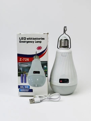 Serviço de soluções de iluminação de lâmpadas LED 15W E27 B22 Bateria recarregável de íons de lítio AC/DC