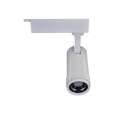 COB LED Focal Light Track Light com caixa de alumínio integrada e lente anti-reflexo