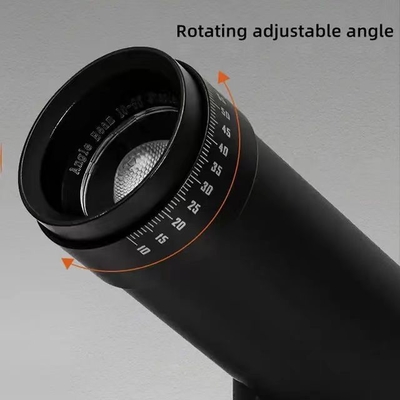 COB LED Focal Light Track Light com caixa de alumínio integrada e lente anti-reflexo