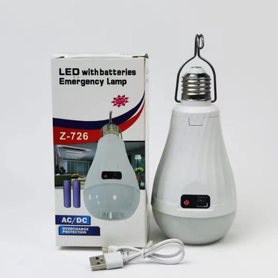 2 E27/B22 lâmpada de emergência de LED recarregável para soluções de iluminação de poupança de energia