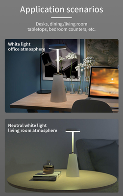 Três CCT Stepless Dimming LED Iluminação decorativa lâmpada de mesa para quarto DIY Design