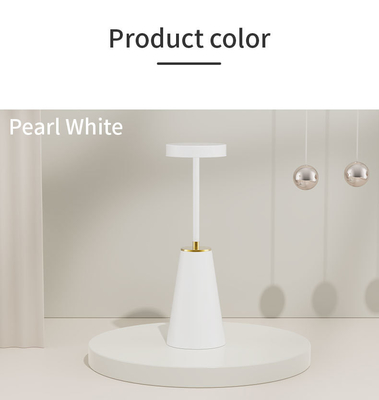 Lâmpada de mesa de ambiente de luz noturna de metal para decoração de luz LED inteligente