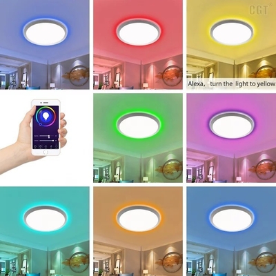 Serviço de soluções de iluminação 30w Slim Tuya WiFi Smart LED Ceiling Light Não é necessário fazer você mesmo