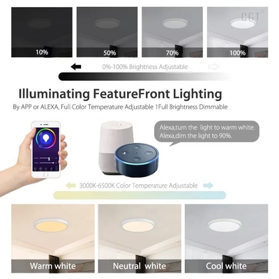 Serviço de soluções de iluminação 30w Slim Tuya WiFi Smart LED Ceiling Light Não é necessário fazer você mesmo