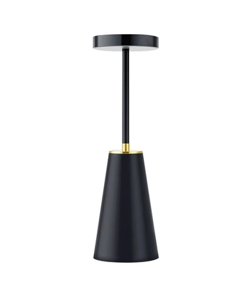 Lâmpada de cama de luz noturna de metal Lâmpada de mesa recarregável sem fio para decoração de quarto
