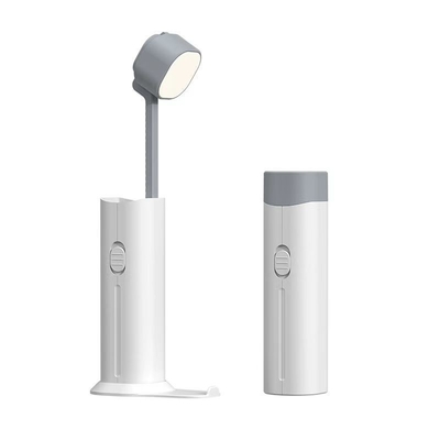 Lâmpada de mesa de proteção ocular USB LED com tocha e bateria recarregável