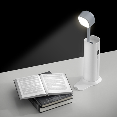 Lâmpada de mesa de proteção ocular USB LED com tocha e bateria recarregável