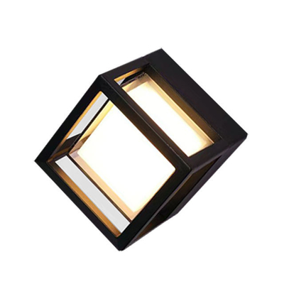 Lâmpada de jardim LED circular e quadrada IP65 exterior 10W 15W para iluminação de economia de energia