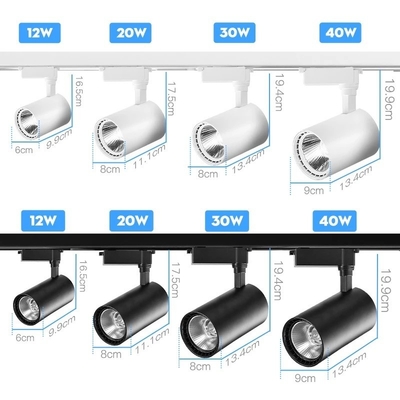 10W 4 Fase Wire Ajustável COB Spot Mini Rail LED Track Light com Design Moderno