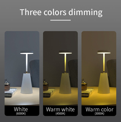 Lâmpada de mesa inteligente de carregamento de sombreamento ABS com iluminação de atmosfera e escurecimento