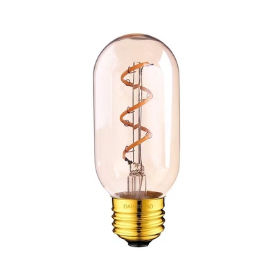 T45 lâmpada de filamentos espirais Vintage Luz LED flexível suave com 50000 horas de vida útil