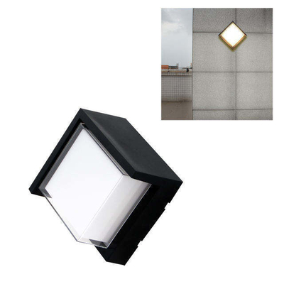 Lâmpada de parede exterior de divisória de plástico IP65 de 15 W para iluminação exterior