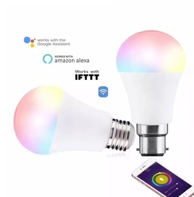 Peso do produto 0,1 kg RGBCW Multicolor BT E27 B22 lâmpada LED inteligente para iluminação doméstica