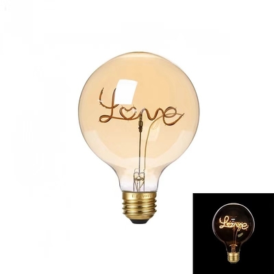 4W G125 Série Dimmable LED Luz Decorativa Base E27 Vidro Ambrado Claros Favorito