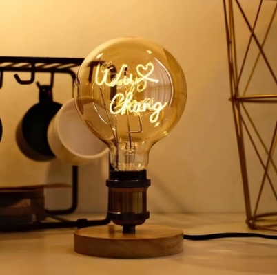 4W G125 Série Dimmable LED Luz Decorativa Base E27 Vidro Ambrado Claros Favorito