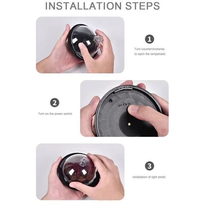 1W Luzes de rua de jardim LED de alto brilho com lâmpada superior de coluna de fundição por impressão e CRI Ra 70