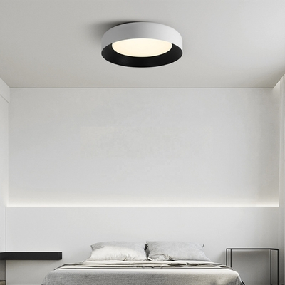 Decoração de quarto moderna de meados do século 12in / 14in / 16in Luz de teto LED com 5CCT ou 1CCT DIM