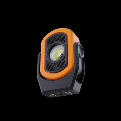 Luz de trabalho LED portátil e apagável com carregamento USB tipo-C e base magnética forte