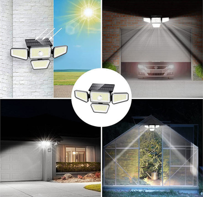 270 LED Sensor de movimento LED à prova d'água Luz de parede solar à prova d'água e fácil de instalar