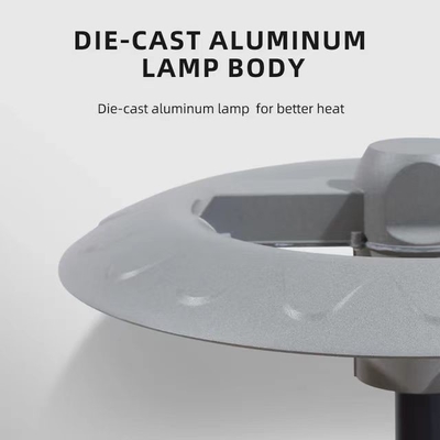 50W/100W/150W LED Iluminação de rua de jardim Alto brilho Lâmpada de topo de coluna de fundição por impressão