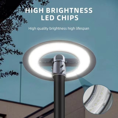 50W/100W/150W LED Iluminação de rua de jardim Alto brilho Lâmpada de topo de coluna de fundição por impressão