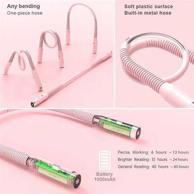 Led Portátil Flexivel Pescoço Pendente Carregamento Livro Luz Proteção Ocular Pescoço Luz de Leitura