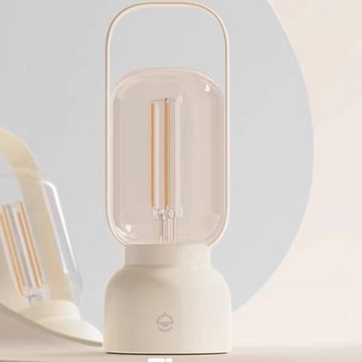 Lâmpada de mesa de material PC ABS Design moderno para festivais de luz noturna e presentes artísticos