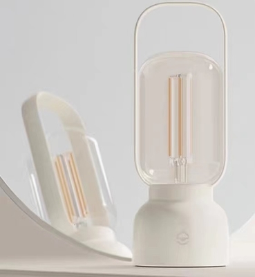 Lâmpada de mesa de material PC ABS Design moderno para festivais de luz noturna e presentes artísticos