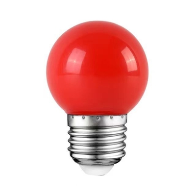 LED G45 Globo luzes de Natal 1W de cores Mini Edison E26 15W equivalente lâmpada vermelha