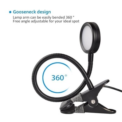 DIY 450lm Leitura personalizada de 360 graus Flexível de pescoço de galinha Lâmpada de escritório LED pequena