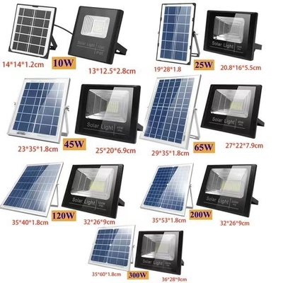 Lâmpada Fluxo luminoso lm 300lm-800lm IP65 Lâmpada de Inundação de Carregamento Solar para Interruptor de Tempo Exterior