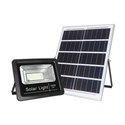 Lâmpada Fluxo luminoso lm 300-800 Lâmpada de inundação de carregamento solar para armazém e estádio