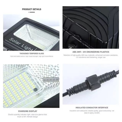 Lâmpada Fluxo luminoso lm 300-800 Lâmpada de inundação de carregamento solar para armazém e estádio