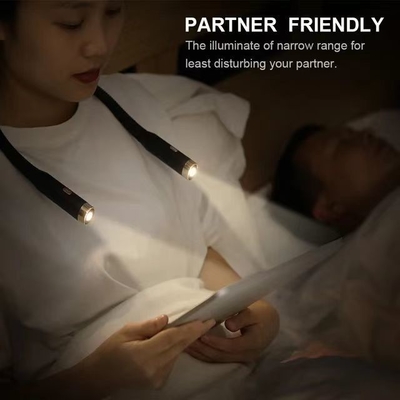 Modo de controlo Interruptor de controlo Led Portátil Flexibilidade de pescoço pendurado de carregamento Livro de luz para bricolage