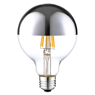 4W G125 E26 LED Sapphire Filament Global Bulb para botão manual e suporte de atenuação