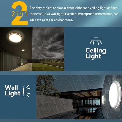 5CCT 2000K Luz Noturna Luz de Cúpula Moderna Lâmpada de teto LED 10 polegadas / 13 polegadas / 15 polegadas para iluminação doméstica