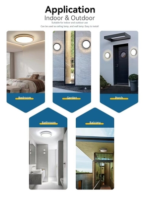 5CCT 2000K Luz Noturna Luz de Cúpula Moderna Lâmpada de teto LED 10 polegadas / 13 polegadas / 15 polegadas para iluminação doméstica