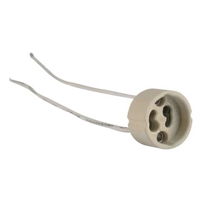 GU10 Porta lâmpadas Porta lâmpadas cerâmicas com cabo de silício 1- 0,05 kg para iluminação interna