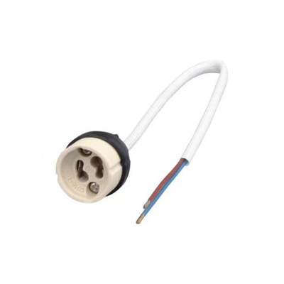 GU10 Porta lâmpadas Porta lâmpadas cerâmicas com cabo de silício 1- 0,05 kg para iluminação interna