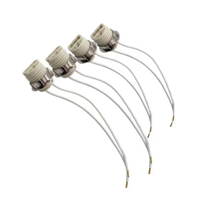 GU10 Porta lâmpadas Porta lâmpadas cerâmicas com cabo de silício 1- 0,05 kg para iluminação interna