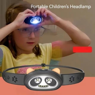 64.5*37*29mm Faróis de desenho animado Panda para crianças seguros para atividades ao ar livre das crianças