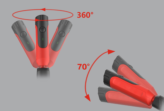 500LM Recarregável LED Neck Light para Alto e Trabalho Solar LED fonte de luz