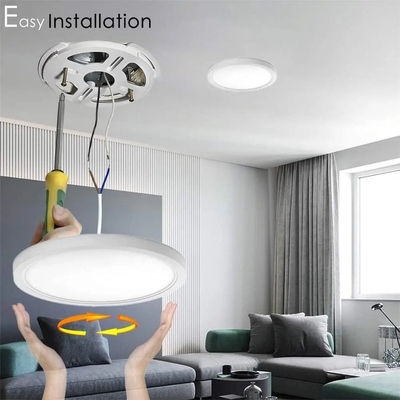 Lâmpada de interior com sensor inteligente CCT Sensor de microondas 30*3cm Luz de teto para escritório