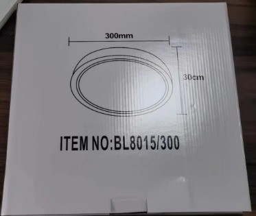 Lâmpada de interior com sensor inteligente CCT Sensor de microondas 30*3cm Luz de teto para escritório
