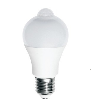 Iluminação doméstica inteligente feita fácil E27 Sensor de movimento lâmpada LED com design personalizado