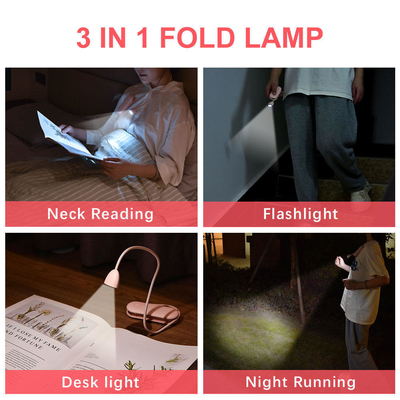 Bateria de lítio Tipo LED flexível Livro dobrável Luz para proteção ocular Cor preta