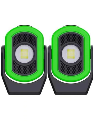 Fonte de alimentação em corrente contínua Luz de trabalho recarregável de lítio verde LED USB tipo-C para manutenção