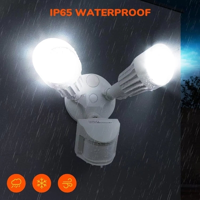 Lâmpada de segurança de sensor de movimento de LED branco IP65 para iluminação exterior