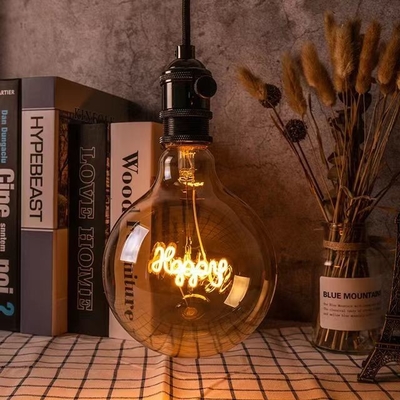 AC 85-265V Voltagem de entrada 4W LED Vidro Ambre Edison Lâmpada Lâmpada Lâmpada