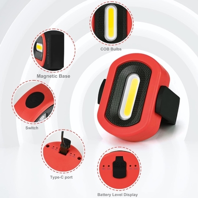 Suporte personalizado SMD 780lm LED de bolso recarregável Reparação de automóveis Luz magnética de mão